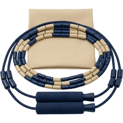 Plvbd 52 Bead Segmented Jump Rope 2.8 m Navy Sand - Product view