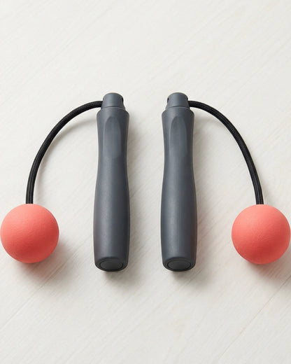 Plvbd Cordless Weighted Ball Jump Rope 180 g Charcoal Coral - Lifestyle view