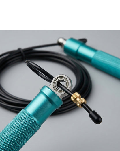 Plvbd Dual Bearing Steel Cable Speed Jump Rope 3 m Teal - Detail view